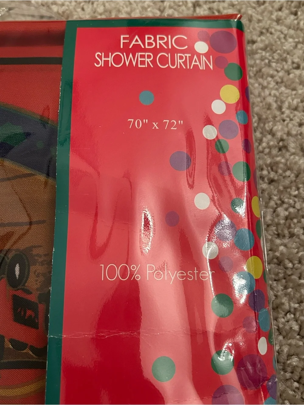 'Santa All Over' Christmas Fabric Shower Curtain